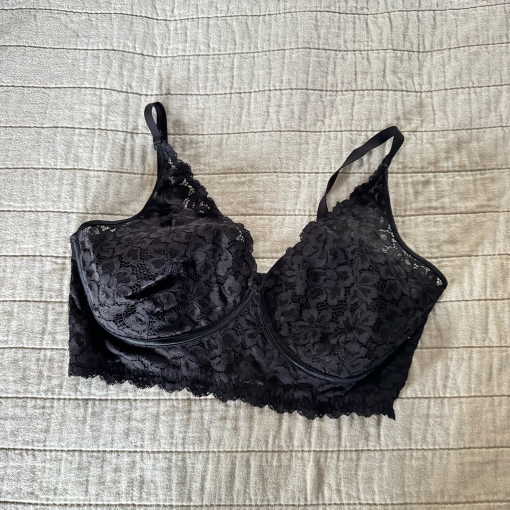 Elegant Black Lace Bralette
